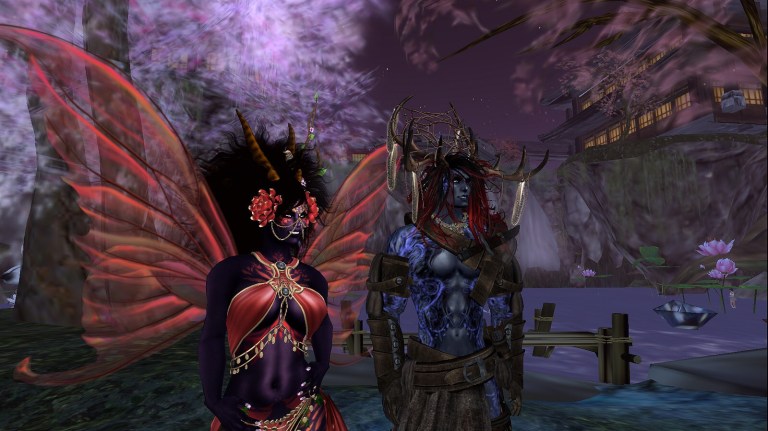 Prettyflower and Redd Wolf  showing off their new skins and stuff :D