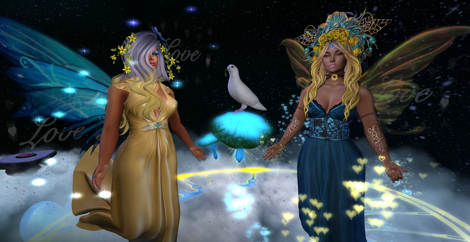 May the gods and goddesses bring peace and healing to the peoples of Ukraine and Russia who all just want to live in peace. Wearing yellow and blue, the colors of the Ukraine flag - may it fly over a free and peaceful nation.